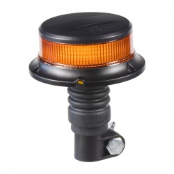 LED maják, 12-24V, 18x1W oranžový na držiak, ECE R65 R10