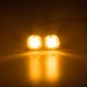 2x PROFI výstražné LED svetlo vonkajšie oranžovej, 12-24V, ECE R65