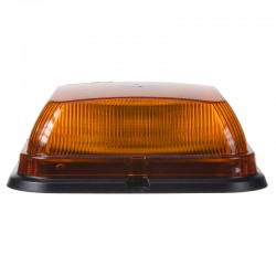 LED maják, 12-24V, 164 x 164mm, 64LED oranžový fix, ECE R10 R65