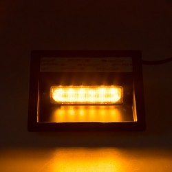 PREDATOR LED vnútorné, 6x LED 5W, 12 / 24V, oranžový, ECE R65