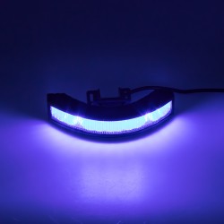 Výstražné LED svetlo vonkajšie, 12-24V, 12x3W, modrej, ECE R65