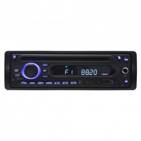 1DIN rádio pre autobusy s DVD / CD, 2x USB, SD, Mikrofón pre sprievodcu