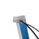 LED silikónový extra plochý opasok modrý 12 V, 60 cm