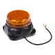 LED maják, 12-24V, 12x3W oranžovej farby s integrovanou zvukovou signalizáciou, fix