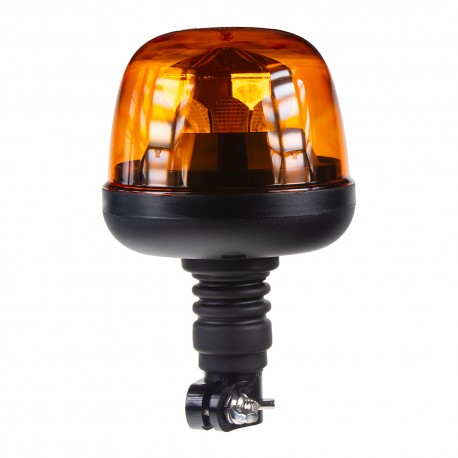 LED maják, 12-24V, 10x1,8W, oranžový, na držiak, ECE R65 R10