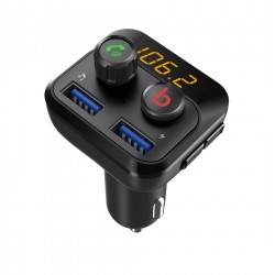 Bluetooth / MP3 / FM modulátor bezdrôtový s USB / SD portom do CL s Bass Booster, diaľkovým ovládačom