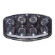 LED svetlo s pozičným svetlom oválne, 8x8W, 210x140mm, ECE R7 / R10 / R112