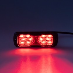 PROFI LED výstražné svetlo 12-24V 11,5W červené ECE R65 114x44mm
