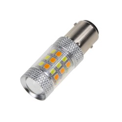 LED BAY15d (dvouvlákno) dual color, 12V, 42LED / 2835SMD