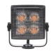 Výstražné LED svetlo vonkajšie, oranžovej, 12-24V, ECE R65