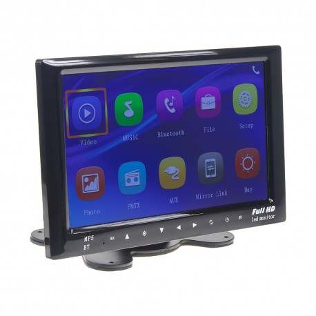 LCD monitor 7 na palubnú dosku s MP3 / MP4 / USB / Bluetooth / FMmod.