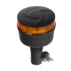 LED maják, 12-24V, 30x0,7W oranžový na držiak, ECE R65 R10