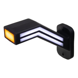 Pozičné LED (tykadlo) gumové pravej - červeno / bielo / oranžové, 12-24V, ECE