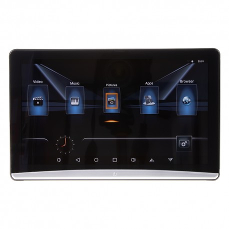 LCD monitor 10,6 OS Android/USB/SD/HDMI s držiakom na opierku