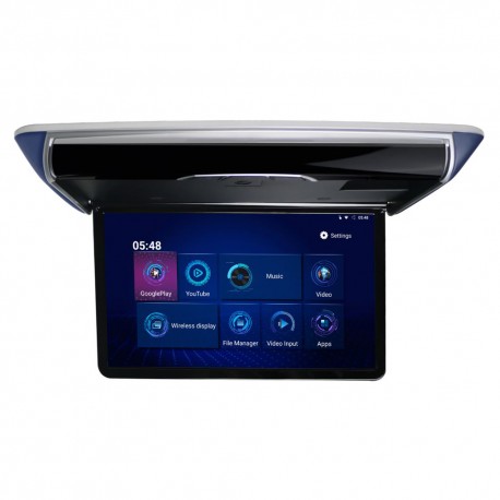 Stropný LCD motorický monitor 15,6 s OS. Android HDMI / USB, diaľkové ovl. so snímačom pohybu