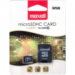 Pamäťová karta MAXELL micro SDHC 32GB vrátane adaptéra