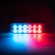 PROFI SLIM výstražné LED svetlo vonkajšie, modro-červené, 12-24V