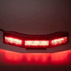 PROFI výstražné LED svetlo vonkajšie, červené, 12-24V, ECE R10