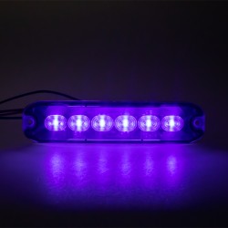 PROFI SLIM výstražné LED svetlo vonkajšie, modré, 12-24V, ECE R10