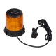 Robustný oranžový LED maják, čierny hliník, 96W, ECE R65