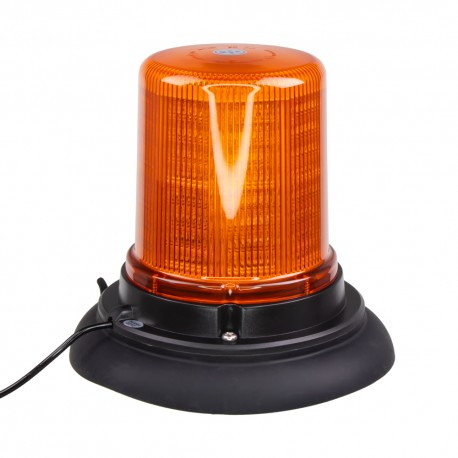 LED maják, 12-24V, 128x1, 5W oranžový, magnet, ECE R65