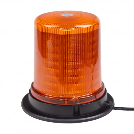 LED maják, 12-24V, 128x1, 5W oranžový, pevná montáž, ECE R65