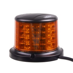 LED maják, 12-24V, 64x0, 5W, oranžový, magnet, ECE R65 R10