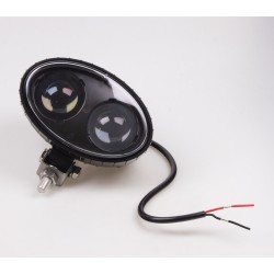 PROFI LED výstražné svetlo-modrý bod, 10-40V, 140x90mm