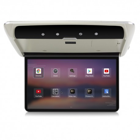 Stropný LCD monitor 13,3 s OS. Android USB/SD/HDMI/FM, diaľkové ovládanie so snímačom pohybu, sivý