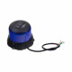 Robustný modrý LED maják, čierny hliník, 48W, ECE R65