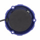 Robustný modrý LED maják, modrý hliník, 96W, ECE R65