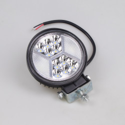 LED svetlo okrúhle vonkajšie bielo / modré, 20 x 3W 12-24V