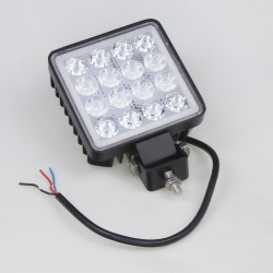 LED svetlo hranaté biele/modré predátor 16x3W, 111x130x40mm