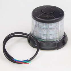 LED maják 12-24V 64LED modro-červený, pevná montáž, 85x112mm