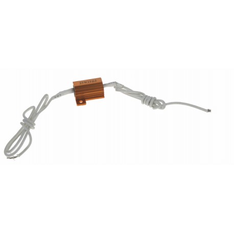 Rezistor pre žiarovku 12V / 10W, 25 ohm, hliníkové puzdro