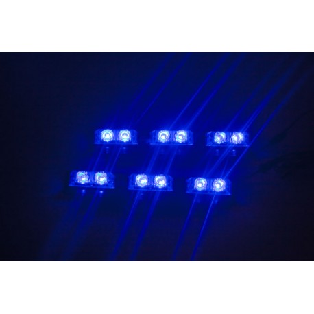 PREDATOR LED do mriežky, 12V, modrý