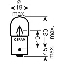 OSRAM 24V R10W (BA15s) 10W standard (10ks)