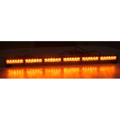 LED svetelná alej, 36x 1W LED, oranžová 950mm, ECE R10