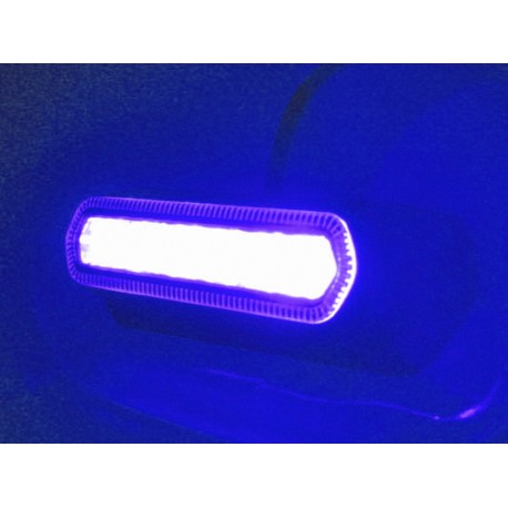 PROFI výstražné LED svetlo vonkajšie, modrej, 12-24V, ECE R65