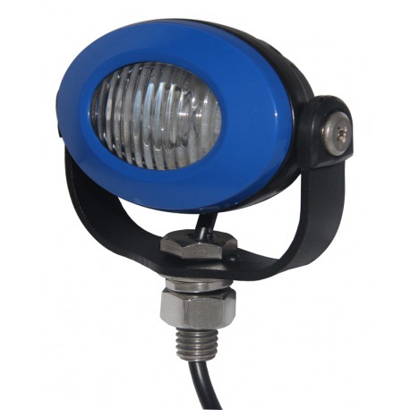 PROFI LED výstražné svetlo 12-24V 3x3W modrý ECE R10 92x65mm