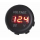 Digitálny voltmeter 5-48V červený