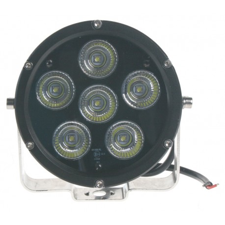 LED svetlo guľaté, 6x10W, Ø125mm, R112