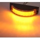 Výstražné LED svetlo vonkajšie, oranžovej, 12-24V