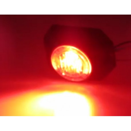 PROFI výstražné LED svetlo vonkajšie, 12-24V, červené