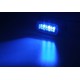 PROFI výstražné LED svetlo vonkajšie, modrej, 12-24V, ECE R65