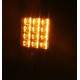 PREDATOR vonkajšie, 10-30V, 12x2W SMD LED, oranžový, 74x74x38mm, ECE R65