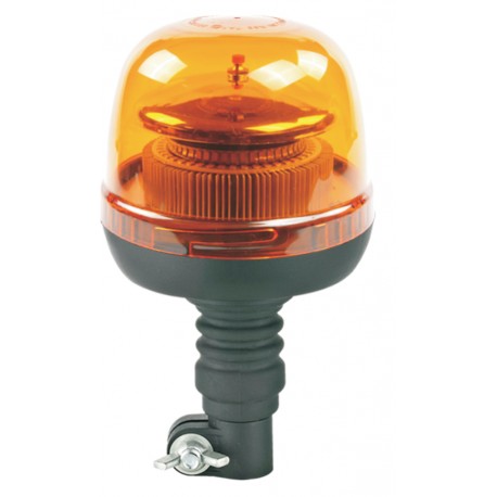 LED maják, 12-24V, 45xSMD2835 LED, oranžový, na držiak, ECE R65