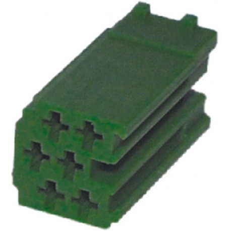 Konektor MINI ISO 6-pin bez káblov - zelený