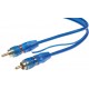 RCA Y audio kábel BLUE BASIC line, 1xsamice, 2xsamec