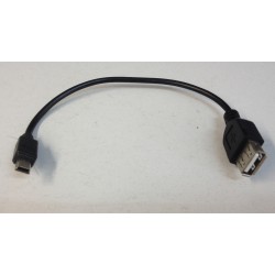 Prepojovací kábel s konektorom USB mini A zástrčka / USB A zásuvka